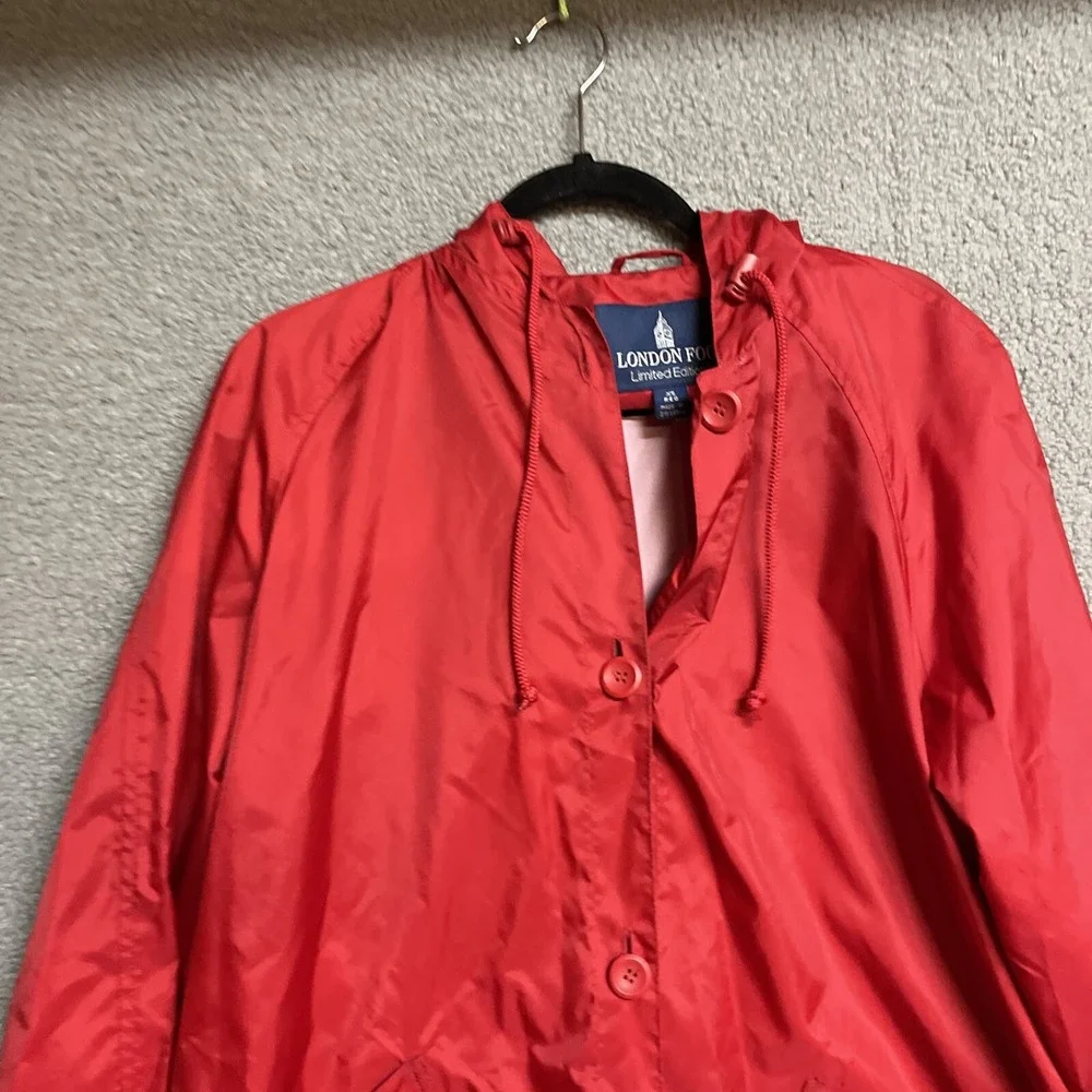 London Fog Jacket Women's XS Red ‎ Outdoor Casual Comfy